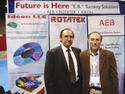 Managing director of Rotatek Josep Soler (left) and Dr Mikhail ...