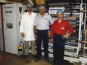 L-R: Pierre Walravens, manufacturing manager at Bemis Monceau, with Manuel ...